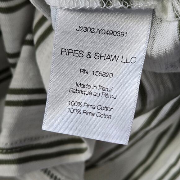 Veronica Beard Mason Striped Puff Long-Sleeve Baseball Tee Shirt Cotton Women XL - Picture 12 of 13